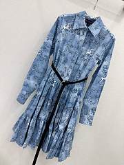 Louis Vuitton Unicorn Print Belted Shirt Dress - 2