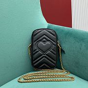 Gucci GG Marmont Mini Bag 598597 Black Size 17x10.5x5 cm - 4
