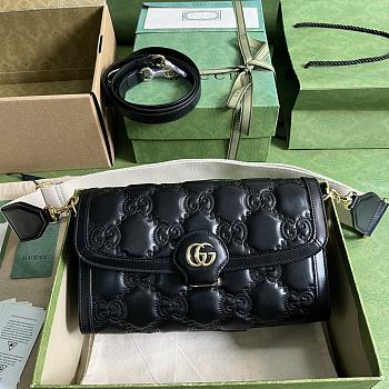 Gucci GG Matelassé Small Bag 724529 Black Size 25.5x16x8.5cm
