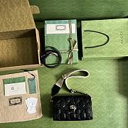 Gucci GG Matelassé Small Bag 724529 Black Size 25.5x16x8.5cm - 2