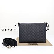 Gucci Messenger Bag With Interlocking G Black GG 726833 Size 30*22*5cm - 2
