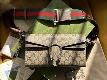 Gucci Dionysus Small Shoulder Bag ‎731782 Beige and ebony Size 25x14x4cm
