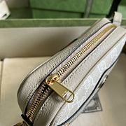 Gucci Ophidia GG Supreme Mini Bag 517350 Beige/White Size 17.5x13x4.5 cm - 5