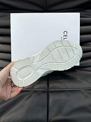 Celine Runner Cr-01 Low Lace-Up Sneaker In Calfskin White - 5