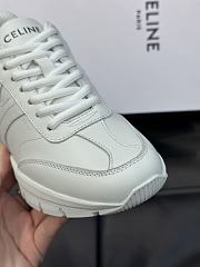 Celine Runner Cr-01 Low Lace-Up Sneaker In Calfskin White - 2