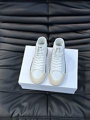 Celine Alan Sneakers With Triomphe Patch In Calfskin White As-02 Mid Low Lace-Up - 3