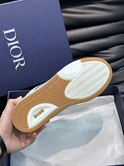 Dior B57 Mid-Top Sneaker Blue and Cream Smooth Calfskin and Beige Suede - 2