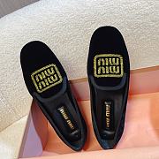 Miumiu Velvet Slippers Black - 1