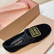 Miumiu Velvet Slippers Black - 4