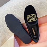 Miumiu Velvet Slippers Black - 3