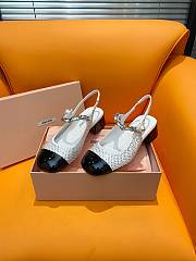 Miumiu Satin And Crystal Slingback Pumps 3.5cm - 1