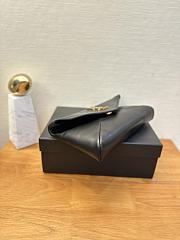 YSL Cassandre Small Envelope Pouch In Lambskin 764931 Black Size 21 X 14 X 3 CM - 3