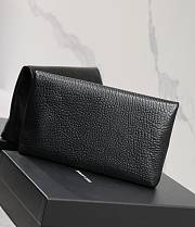 YSL Cassandre Large Envelope Pouch In Lambskin 769307 Black Size 29.5 X 18 X 4.5 CM - 4