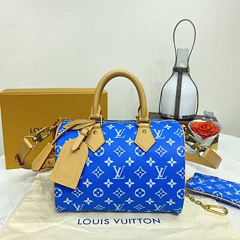 Louis Vuitton Speedy P9 Bandoulière 25 M24424 Blue Size 25 x 15 x 15 cm