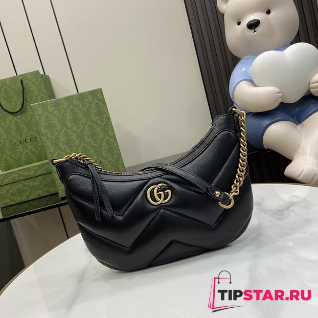 Gucci GG Marmont Small Shoulder Bag 777263 Black Size 26x17x4 cm - 1