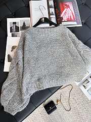 Loewe Anagram Sweater In Mohair Grey Melange - 3