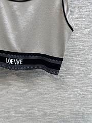 Loewe Cropped Tank Top In Viscose Blend Gray - 5