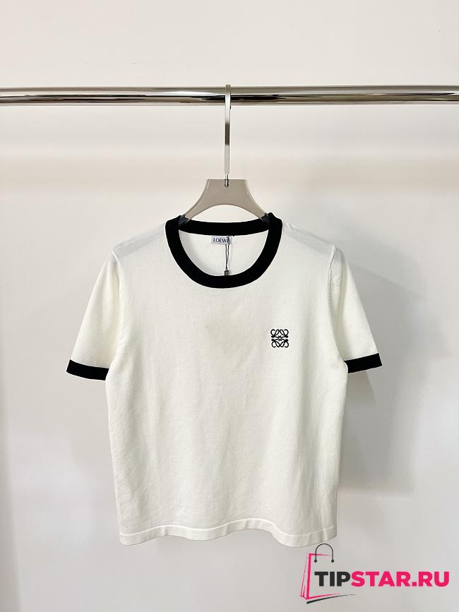 Loewe Slim Fit T-shirt In Cotton White - 1