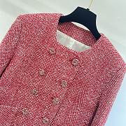 Gucci Tweed Jacket Red&White 761166 - 4
