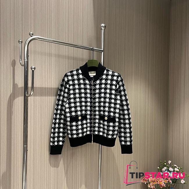 Gucci Houndstooth Bomber Jacket 595691 - 1
