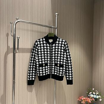 Gucci Houndstooth Bomber Jacket 595691