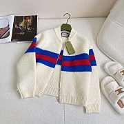 Gucci Wool Mohair Cardigan With Web 766117 - 4