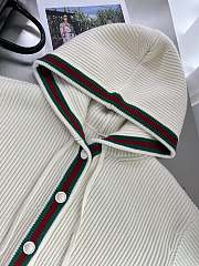 Gucci Rib Stitch Wool Cardigan With Web ‎764690 - 4
