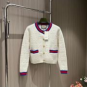 Gucci Felted GG Wool Cardigan With Web 764687 - 1