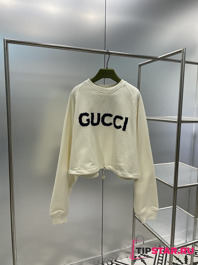 Gucci Cotton Jersey Drawstring Sweatshirt 760366 - 1