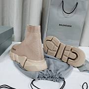 Balenciaga Women's Speed 2.0 Recycled Knit Trainers In Beige - 2