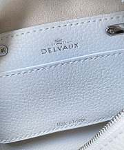 Delvaux Cool Box Nano in Taurillon Soft White Size 16.5x7.5x10.5 cm - 3
