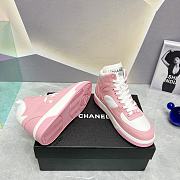 Chanel Sneaker Cotton Pink & White G45353 - 2