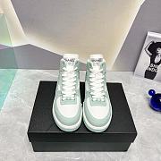 Chanel Sneaker Cotton Light Green & White G45353 - 5
