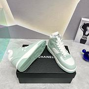 Chanel Sneaker Cotton Light Green & White G45353 - 3
