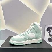 Chanel Sneaker Cotton Light Green & White G45353 - 2