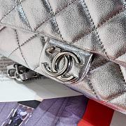 Chanel Backpack Metallic Lambskin & Silver Metal Silver AS4621 Size 19 × 20 × 5.5 cm - 4