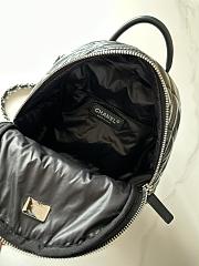 Chanel Backpack AS4366 Nylon & Silver-Tone Metal Black Size 22 × 18 × 10 cm - 4