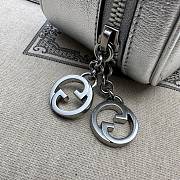Gucci Blondie Top Handle Bag 744434 Silver Size 17x15x9 cm - 3
