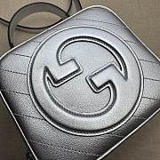 Gucci Blondie Top Handle Bag 744434 Silver Size 17x15x9 cm - 5