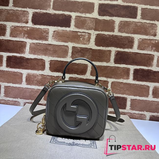 Gucci Blondie Top Handle Bag 744434 Dark Brown Size 17x15x9 cm - 1