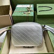 Gucci Blondie Small Shoulder Bag 742360 Silver Size 21x15.5x5 cm - 2
