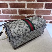 Gucci Ophidia GG Small Top Handle Bag 772061 Beige and ebony Size 26.5*17.5*14cm - 5