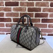 Gucci Ophidia GG Small Top Handle Bag 772061 Beige and ebony Size 26.5*17.5*14cm - 2
