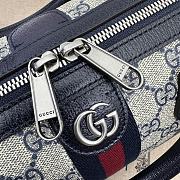 Gucci Ophidia GG Small Top Handle Bag 772061 Beige and blue Size 26.5*17.5*14cm - 5