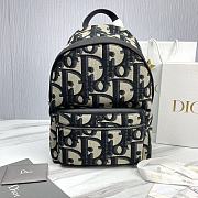 Dior Rider Backpack Beige and Black Maxi Dior Oblique Jacquard Size 30 x 42 x 15 cm - 1