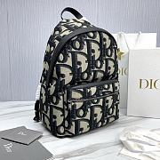 Dior Rider Backpack Beige and Black Maxi Dior Oblique Jacquard Size 30 x 42 x 15 cm - 4