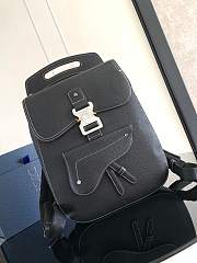 Dior Gallop Backpack Black Grained Calfskin Size 28 x 40 x 12 cm - 1