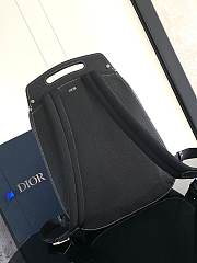 Dior Gallop Backpack Black Grained Calfskin Size 28 x 40 x 12 cm - 3