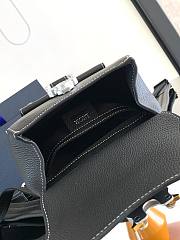 Dior Mini Gallop Sling Bag Black grained calfskin Size 19 x 27.5 x 11.5 cm - 3