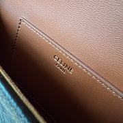 Celine Clutch On Strap Tabou In Triomphe Canvas And Calfskin Tan Size 18.5 X 9.5 X 5 CM - 3